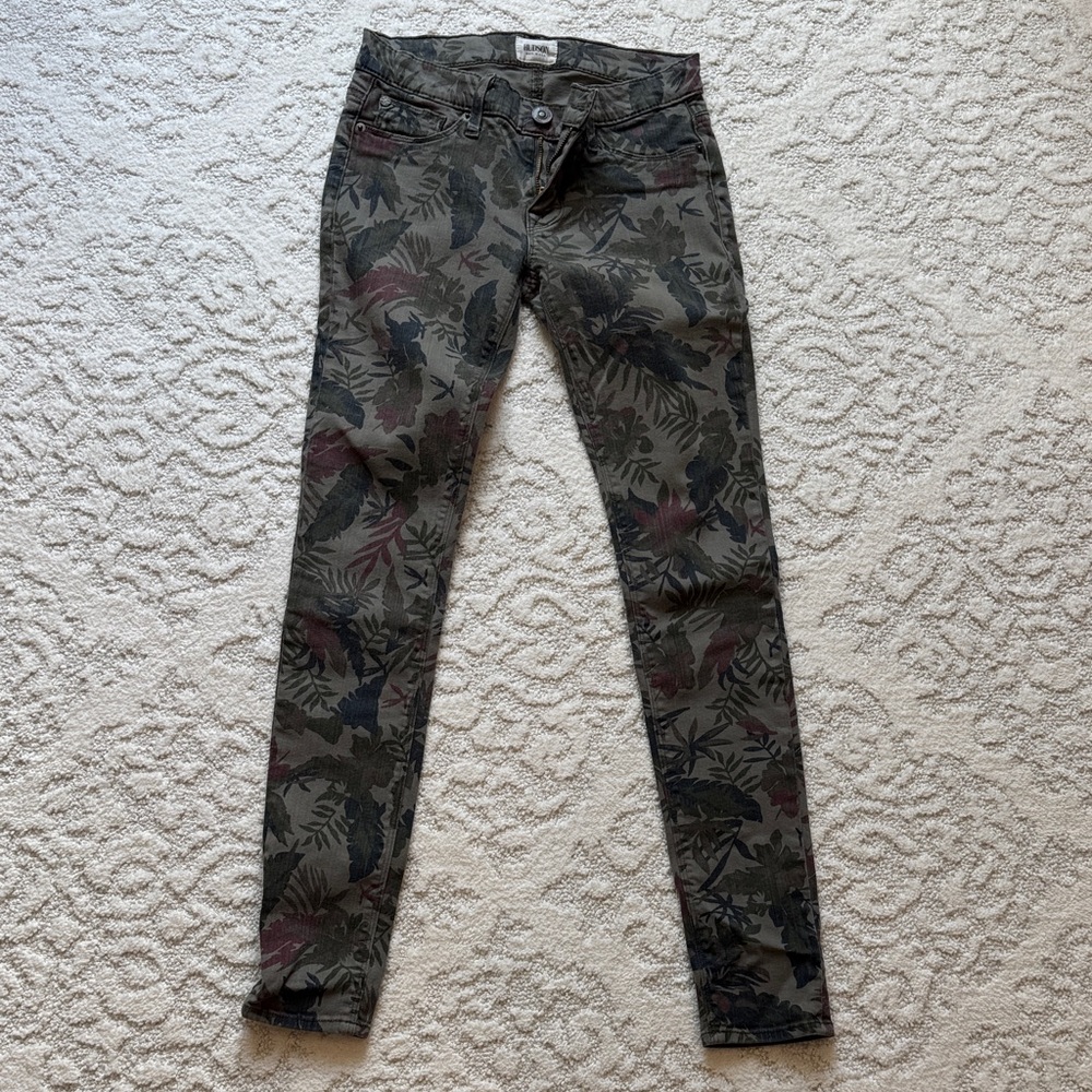 Hudson Jeans Green Camouflage Pants